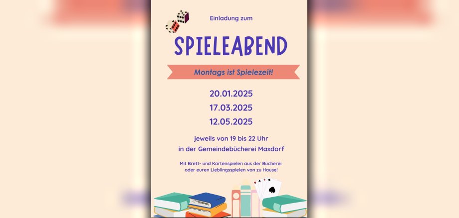 Plakat Spieleabend - 1