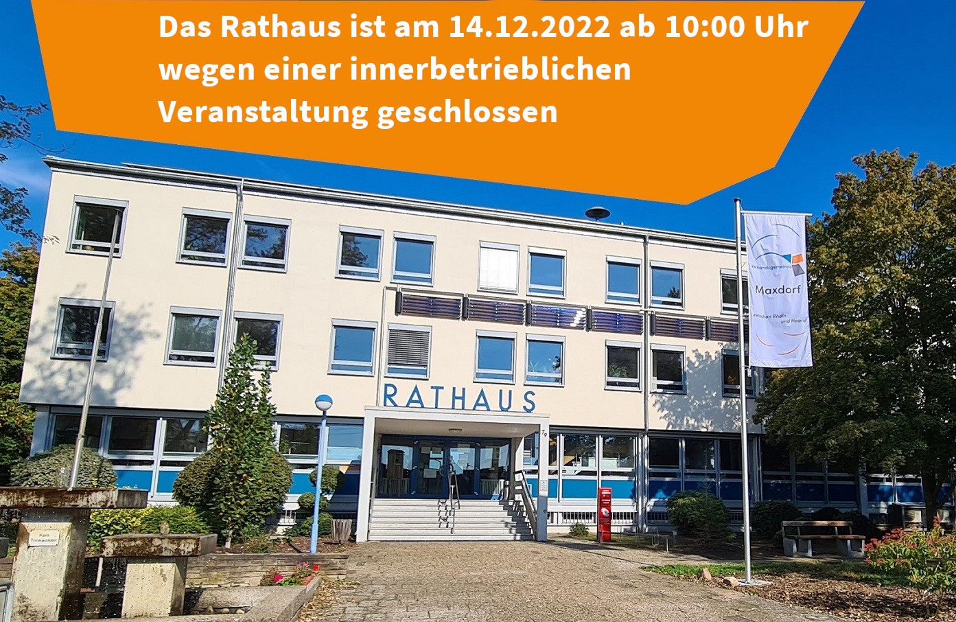 Rathaus Geschlossen | Verbandsgemeinde Maxdorf