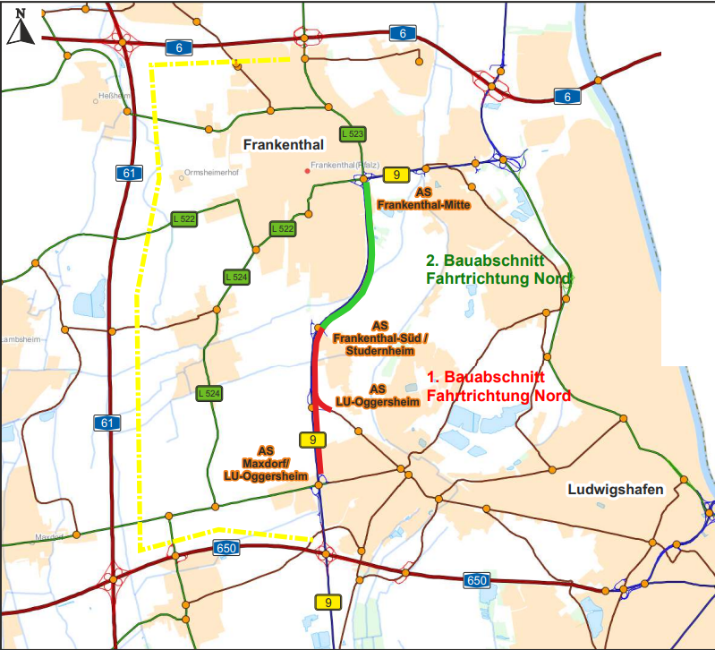 B 9 – Vollsperrung In Fahrtrichtung Nord Zwischen Der Anschlussstelle ...